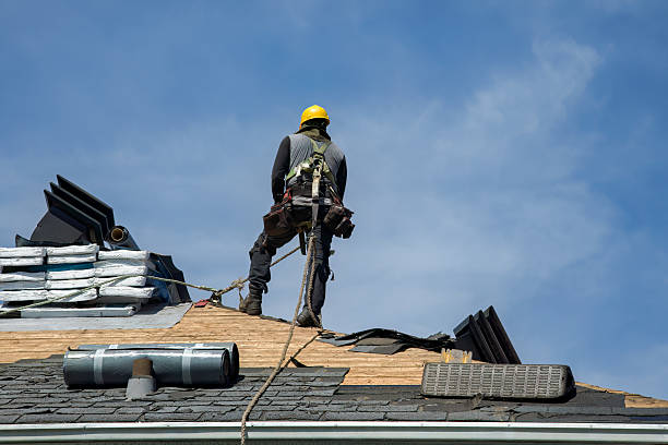 Professional Roofing technician working in Young America, MN